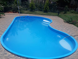 Fiberglass Bean Shape Swimming Pool Manufacturer in Ahmedabad